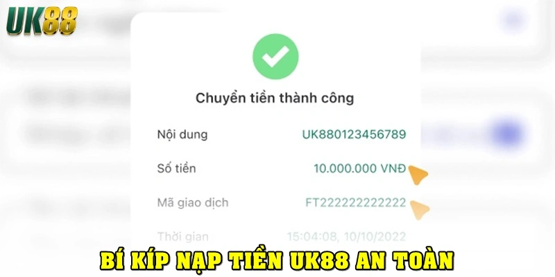 Hướng Dẫn Nạp Tiền UK88 Cực Dễ Với Phương Thức Đa Dạng - Betlucky88